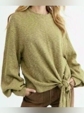 Free People Beach Front Tie Sweater Size S